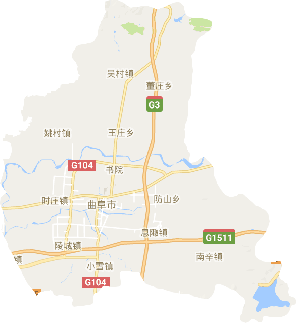 曲阜市电子地图