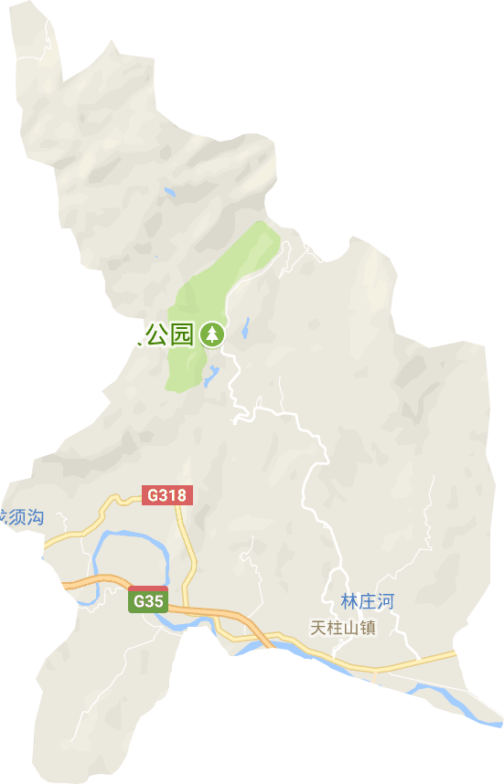 天柱山镇电子地图