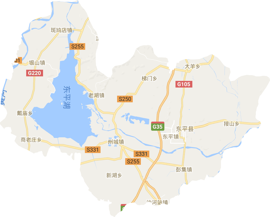 东平县电子地图