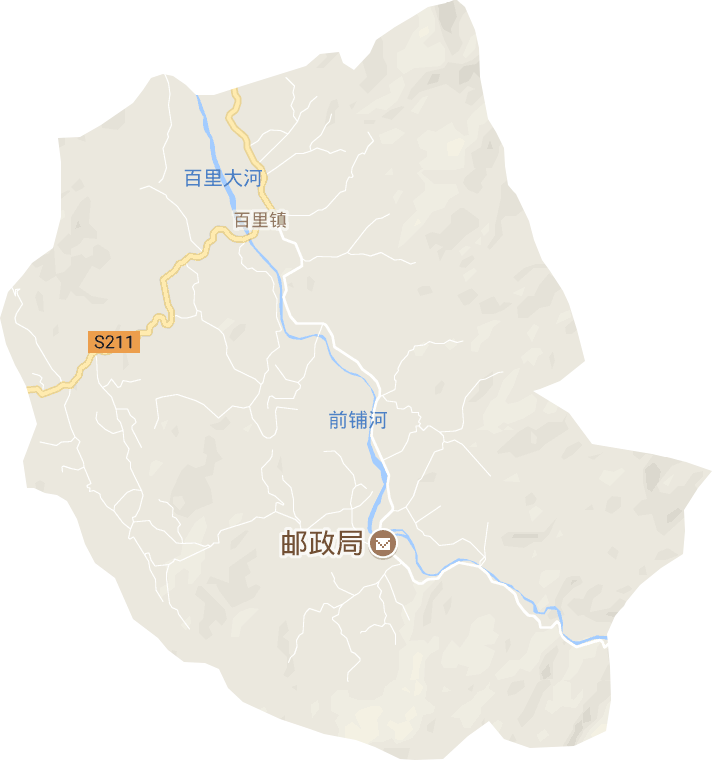 百里镇电子地图