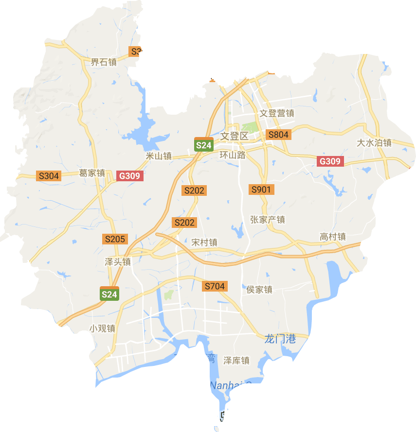 文登区电子地图