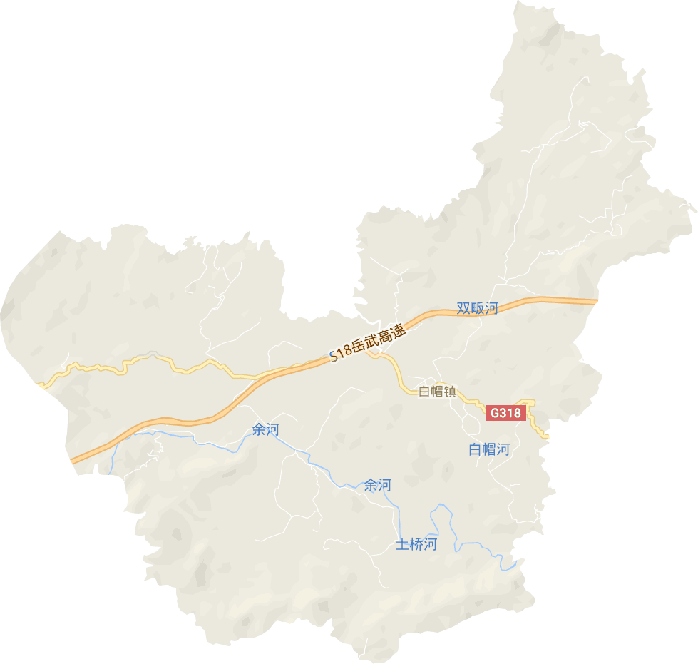 白帽镇电子地图