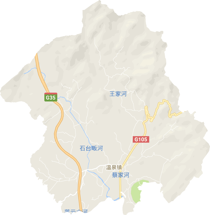 温泉镇电子地图