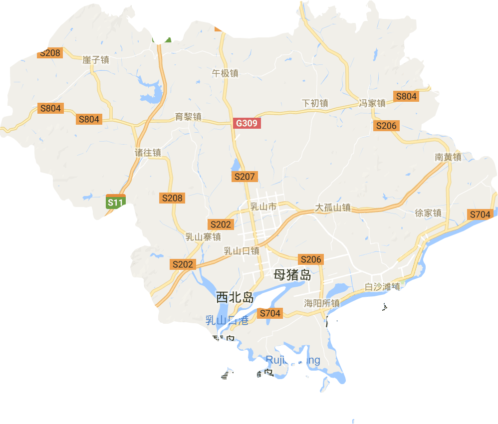 乳山市电子地图