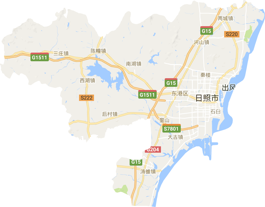 东港区电子地图