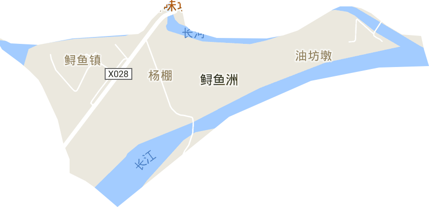 鲟鱼镇电子地图