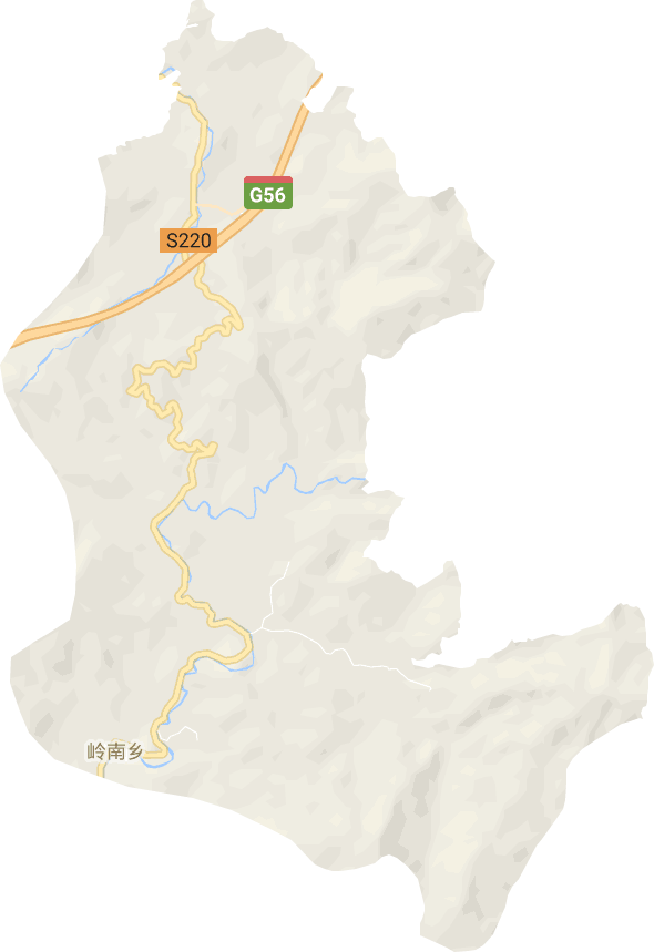 岭南乡电子地图