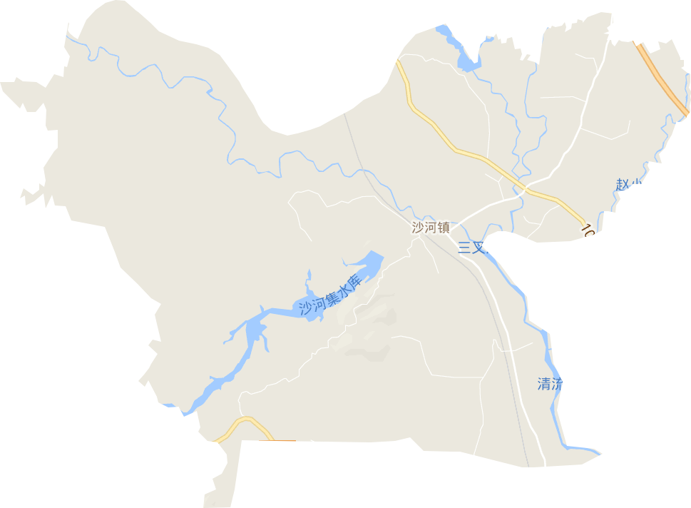 沙河镇电子地图