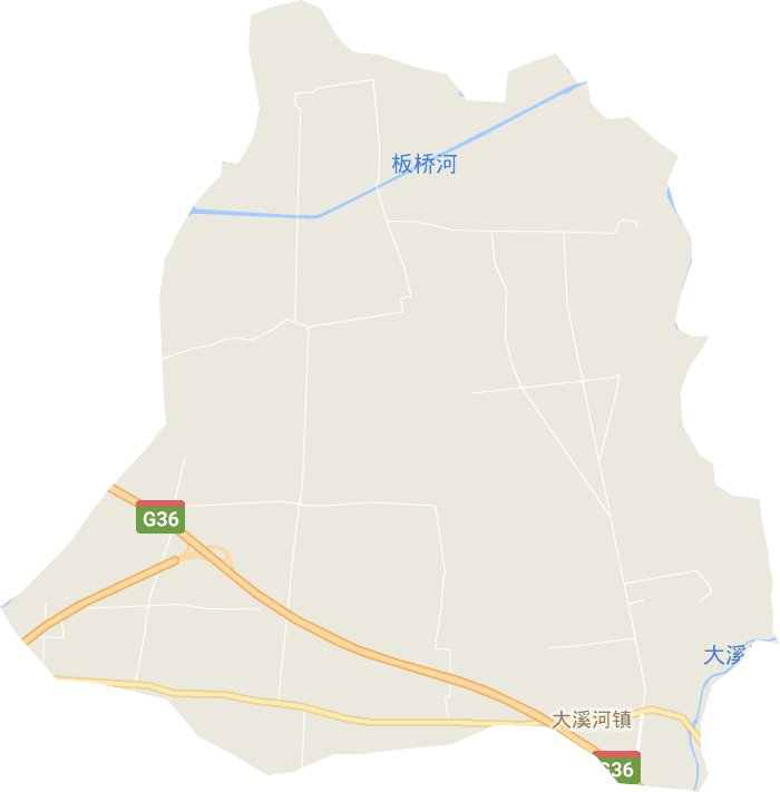 大溪河镇电子地图