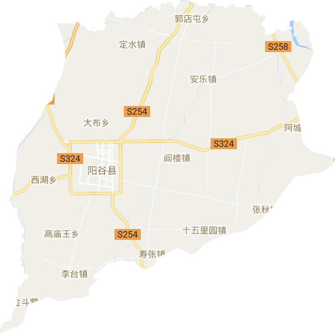 阳谷县电子地图
