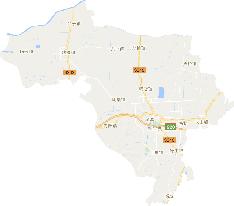 邹平市电子地图