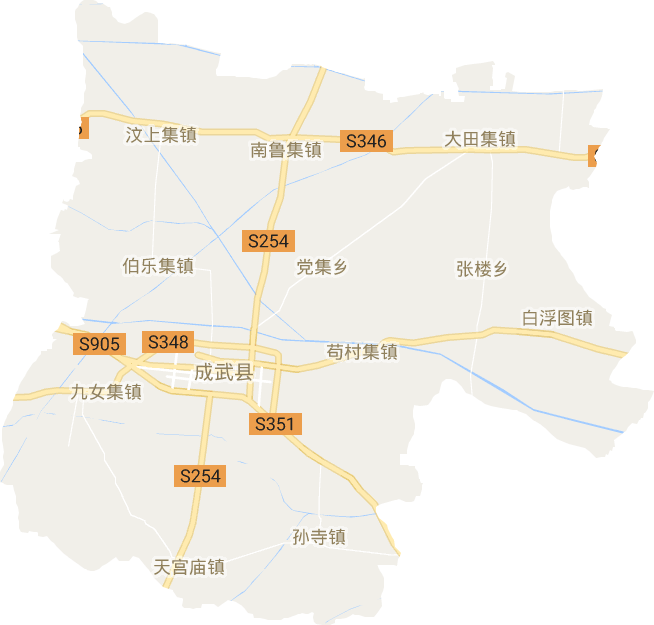 成武县电子地图