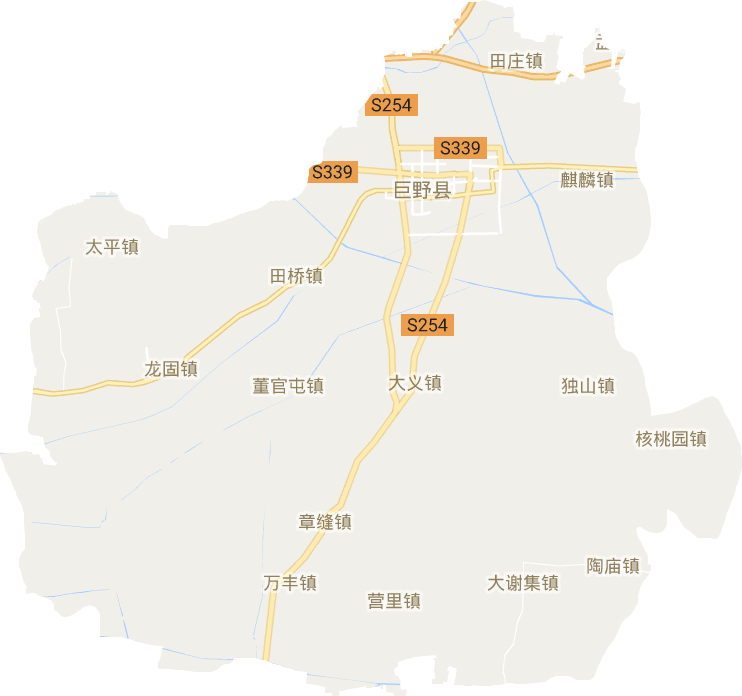 巨野县电子地图