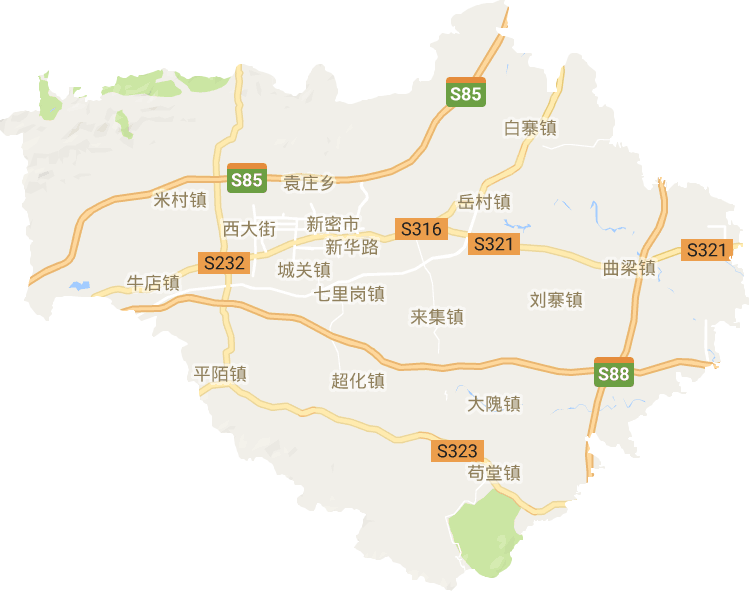 新密市电子地图