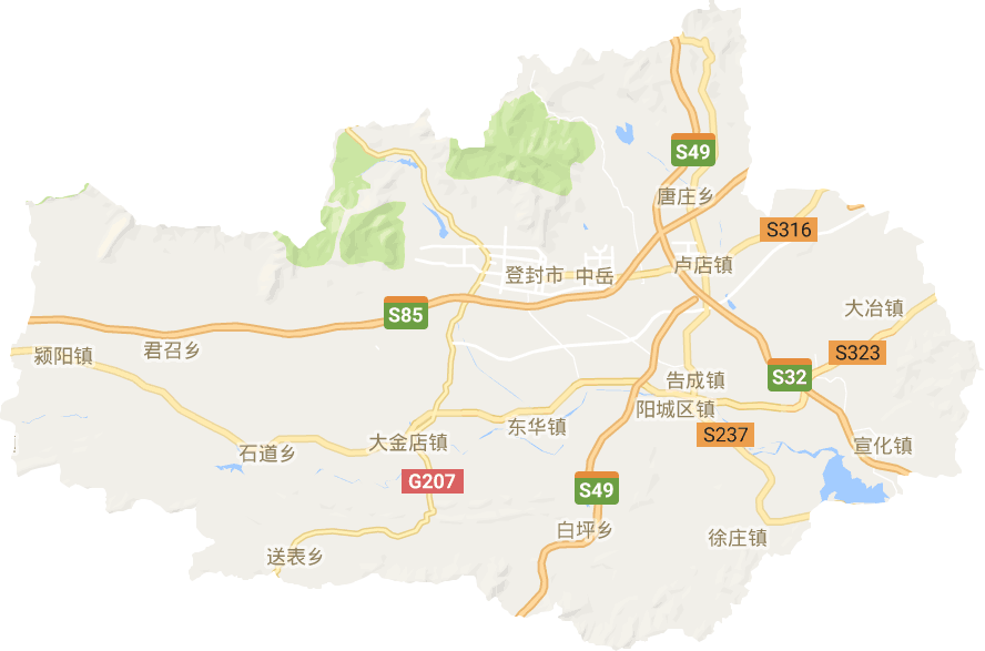 登封市电子地图