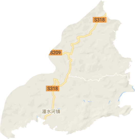 漫水河镇电子地图