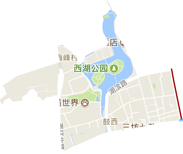 鼓西街道电子地图
