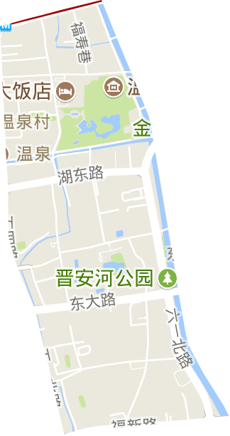 温泉街道电子地图