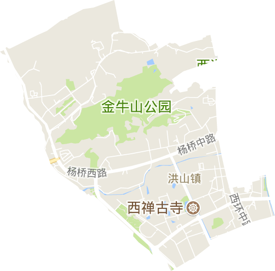 洪山镇电子地图
