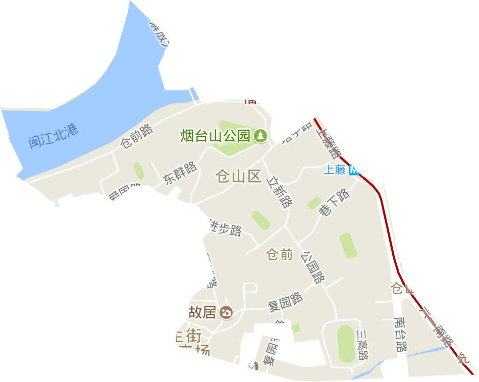 仓前街道电子地图