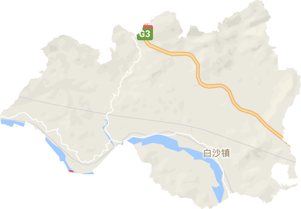 白沙镇电子地图