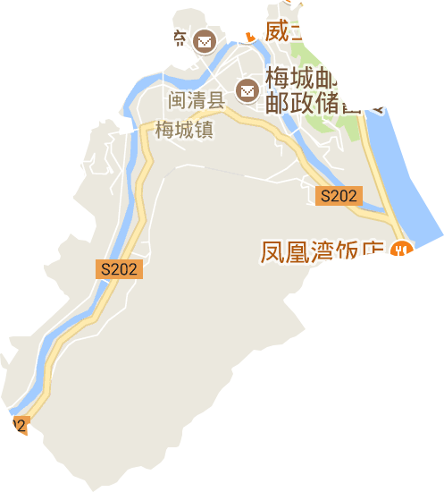 梅城镇电子地图