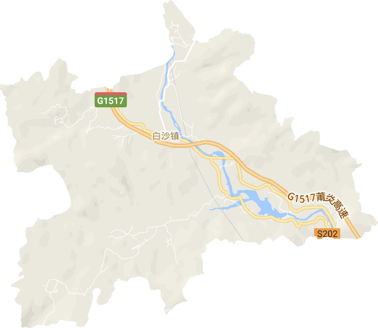 白沙镇电子地图