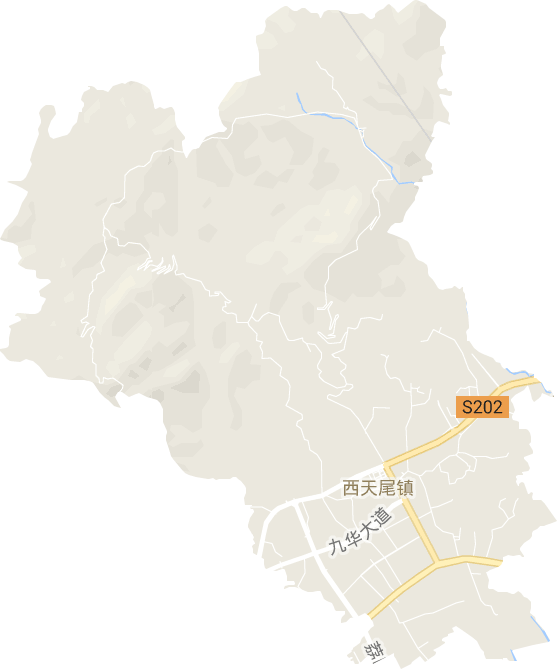 西天尾镇电子地图