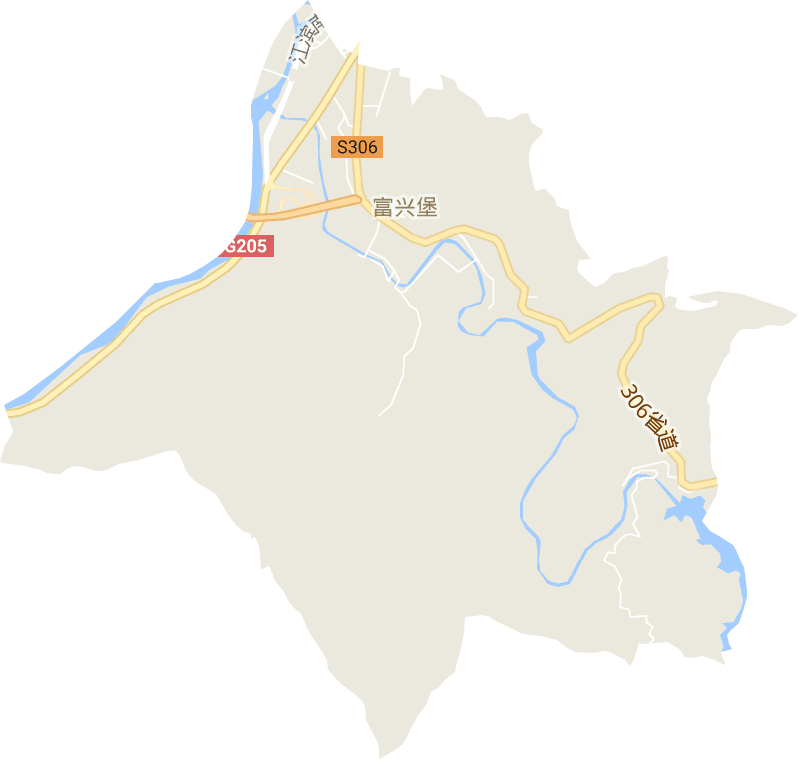 富兴堡街道电子地图