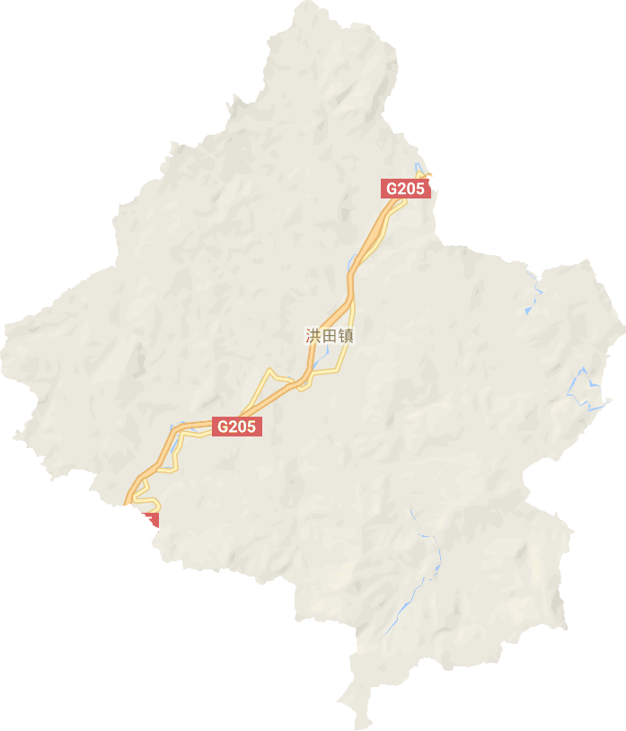 洪田镇电子地图