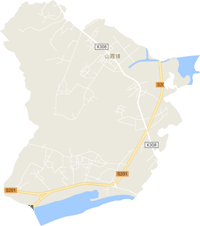 山霞镇电子地图