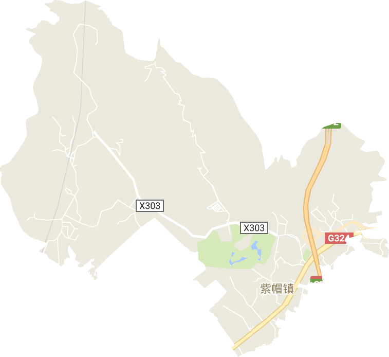 紫帽镇电子地图