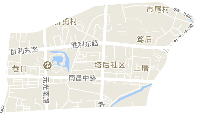 巷口街道电子地图