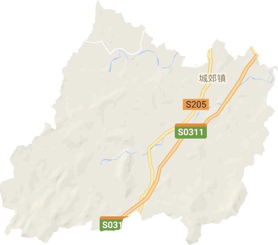 城郊镇电子地图