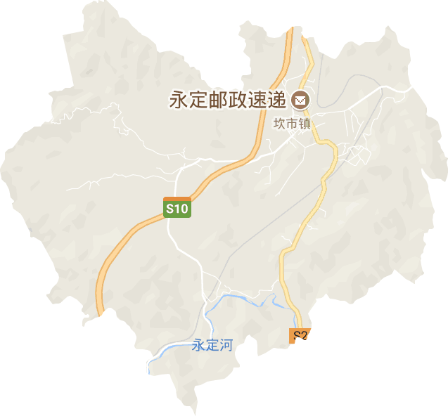 坎市镇电子地图