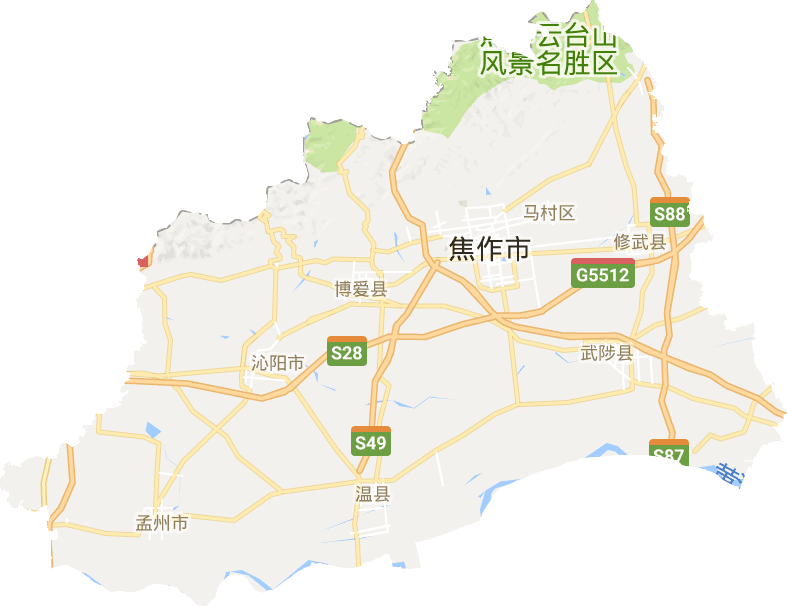 焦作市电子地图