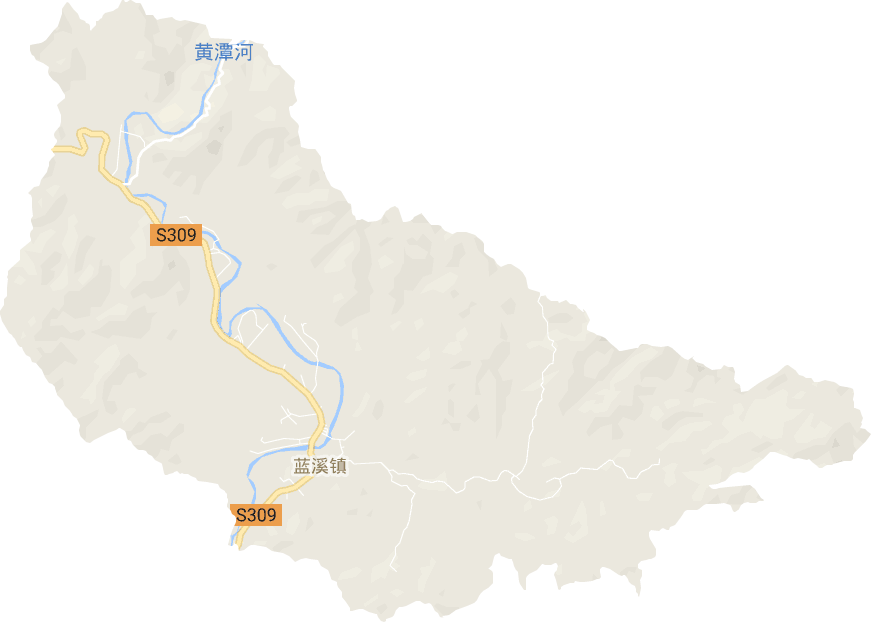 蓝溪镇电子地图