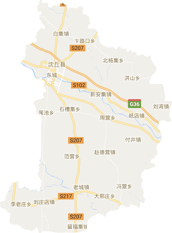 沈丘县电子地图