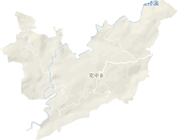宅中乡电子地图