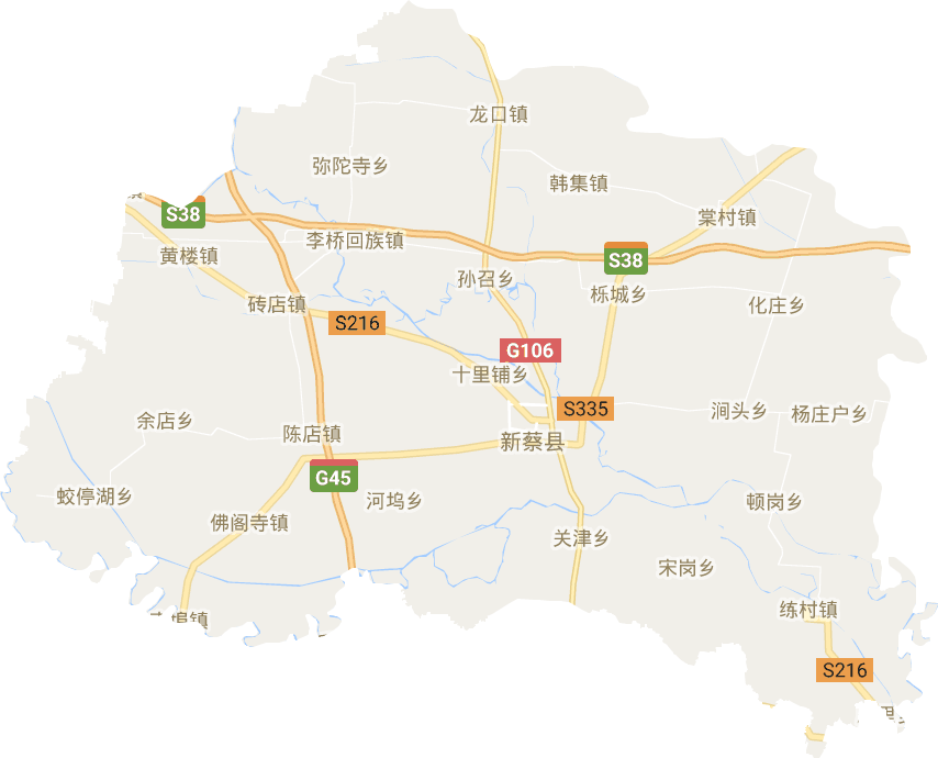 新蔡县电子地图