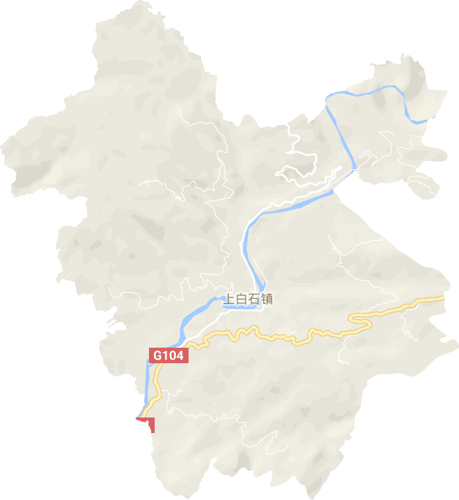 上白石镇电子地图