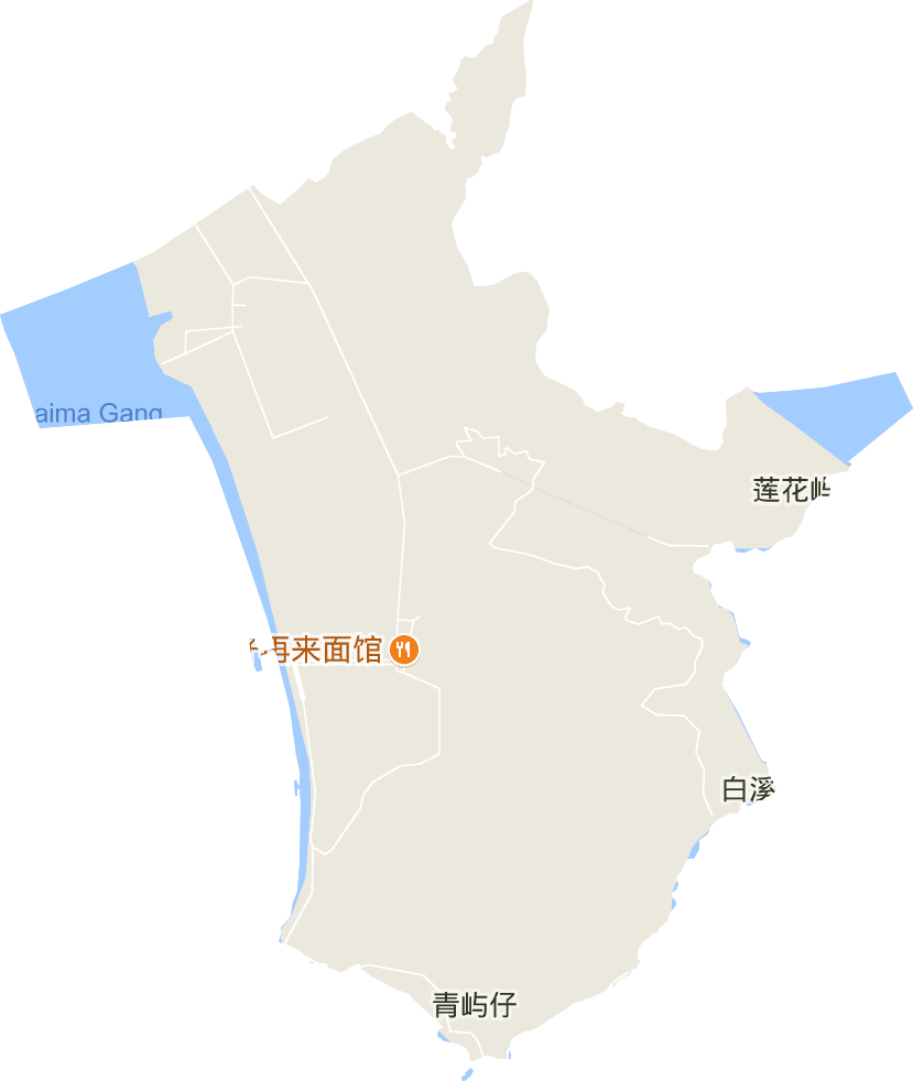 湾坞工业集中区电子地图