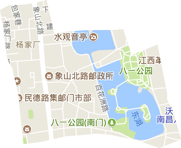 百花洲街道电子地图