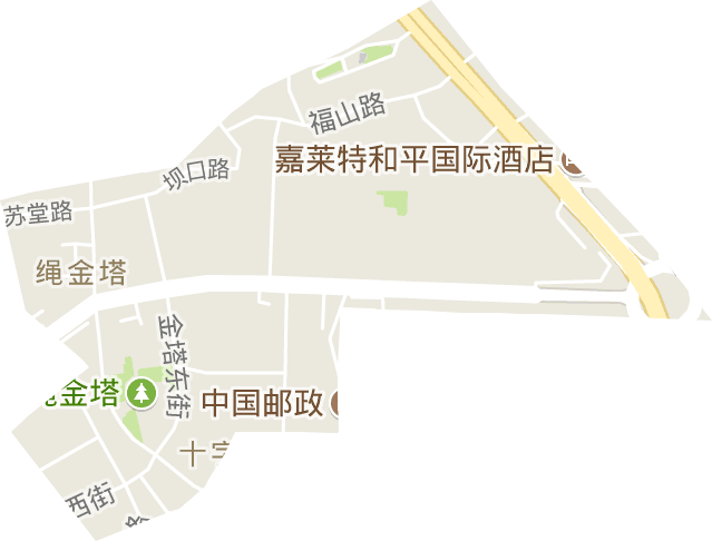 绳金塔街道电子地图