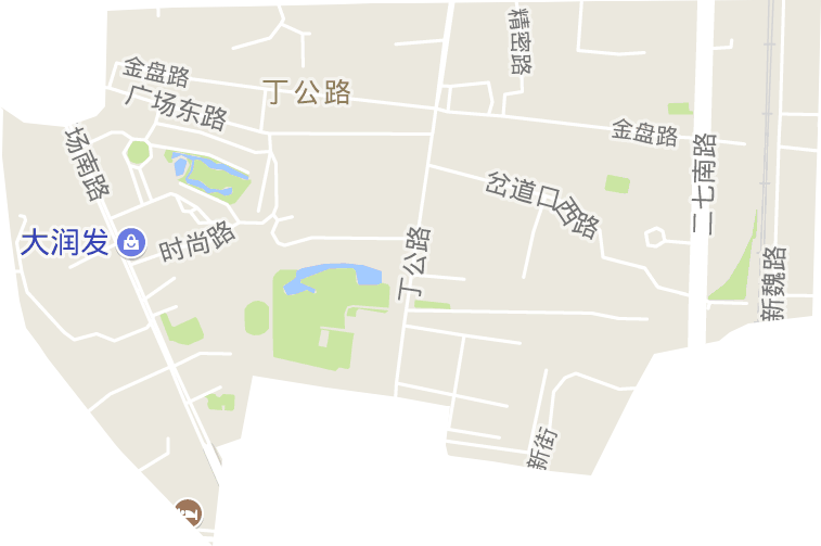 丁公路街道电子地图