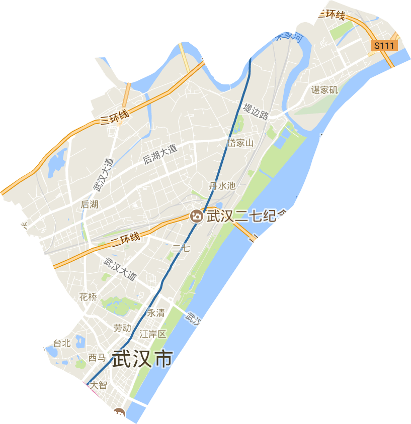 江岸区电子地图