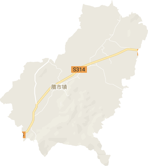 腊市镇电子地图