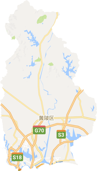 黄陂区电子地图