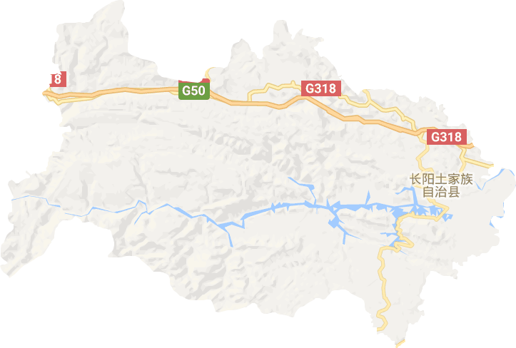 长阳县电子地图