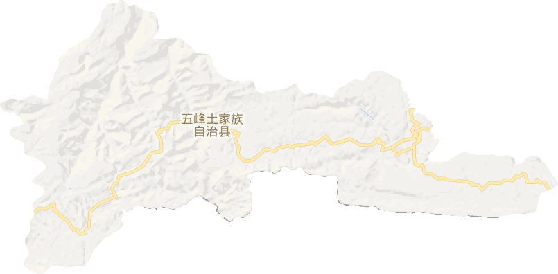 五峰县电子地图